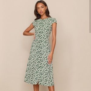 Reformation Fauna Dress in Cilantro